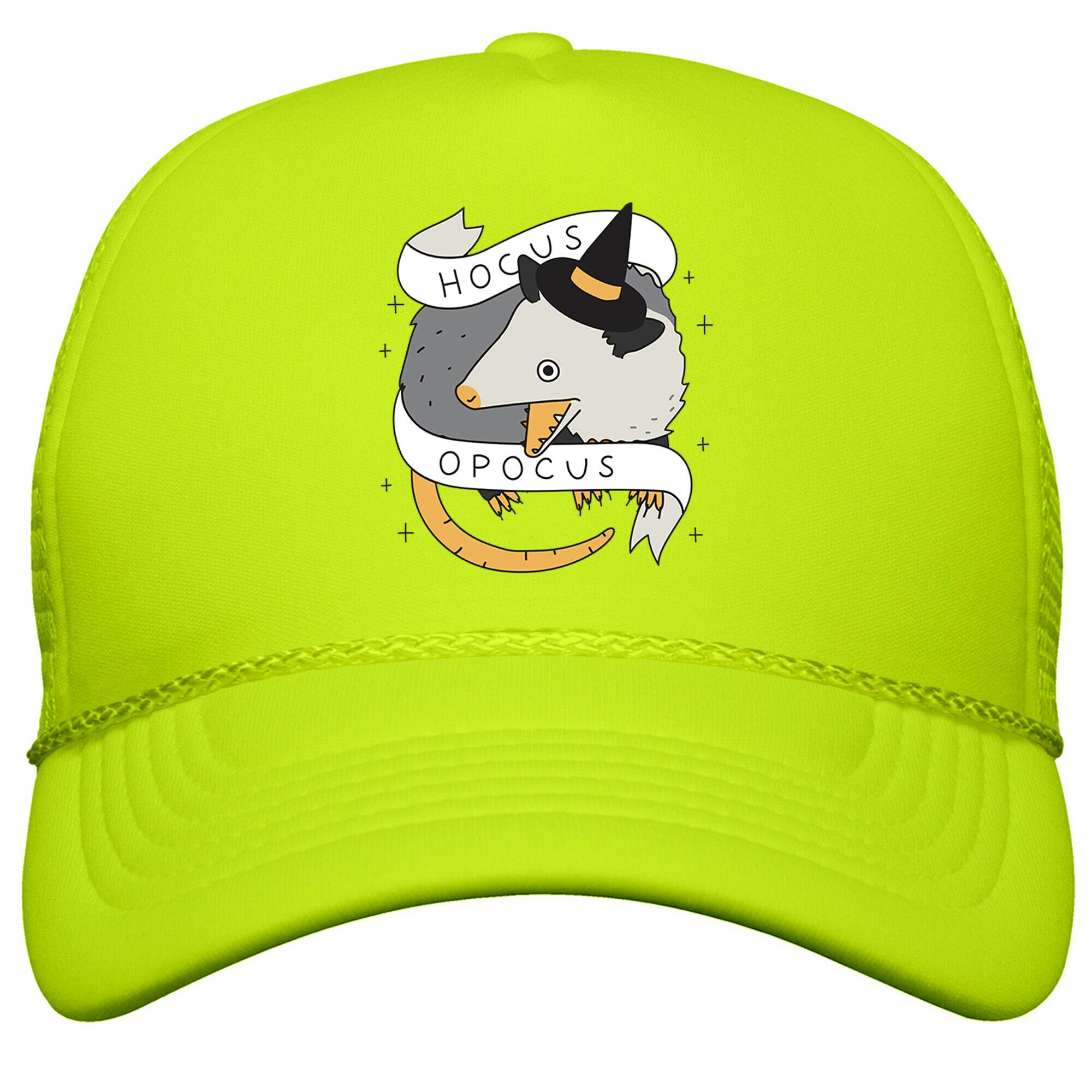 Hocus Opocus Opossum Snapback Trucker Hat